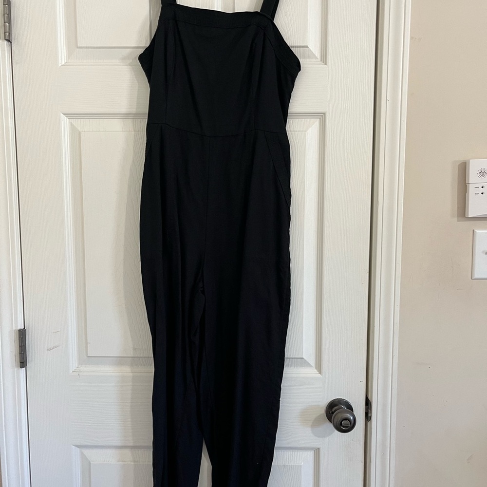 Old Navy Black Wide-Strap Jumpsuit